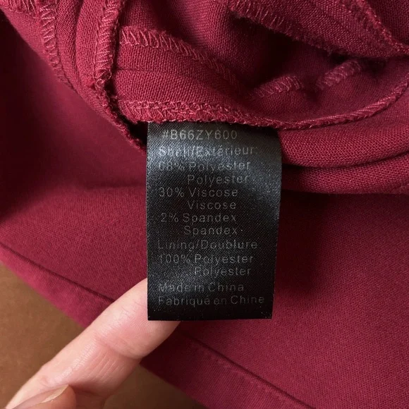 Sandra Angelozzi Thick Peplum Top Raspberry - Picture 10 of 11